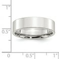 thumbnail image 2 of Sterling Silver Ss 6mm Comfort Fit Flat Size 13 Band Made In United States qcfb060-13, 2 of 2