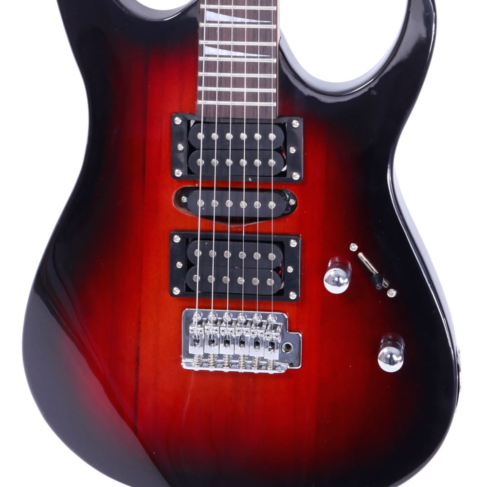 Canddidliike Novice Entry Level Electric Guitar Kit HSH Pickup, All Accessories - Sunset Color Canddidliike Novice Entry Level Electric Guitar Kit HSH Pickup, All Accessories - Sunset Color