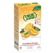 (100 Packets) True Orange Sugar Free, On-The-Go, Caffeine Free Powdered Drink Mix