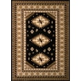 thumbnail image 3 of United Weavers Plaza Fleur Area Rug, Bordered Pattern, Black, 5'3" x 7'2", 3 of 6
