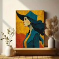 thumbnail image 6 of Retro Western Cowgirl Canvas Wall Art, Trendy Dorm Room Art Print, Vintage Country Style Home Wall Decor, 6 of 8
