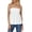 White, variant on Staron Summer Tops for Women Casual Tube Top Round Neck Sleeveless Cropped Waist-Length Fashion Solid Color Tank Top, Brown L