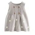 thumbnail image 2 of Esaierr Kids Girls Toddler Dress Sweater Baby Sleeveless Cotton Dress Mid-Length Vest Dress Spring Autumn Dress for 1-10Y, 2 of 5