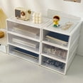 thumbnail image 3 of Desktop Storage Box Drawer Style Kitchen Storage Box Single-Layer Stackable Makeup And Jewelry Sorting Box, 3 of 8
