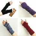thumbnail image 3 of Joernso Women Men Long Fingerless UV Sun Driving Cover Arm Sleeves Mittens, 3 of 8