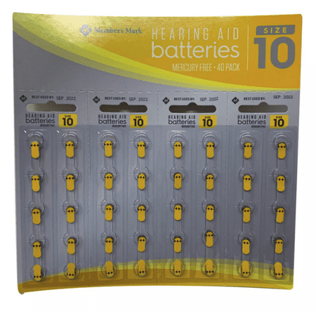 M.M Hearing Aid Batteries  Size 10A (40 ct.)