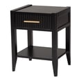 thumbnail image 5 of Baxton Studio Primrose Mid-Century Bedroom Set, Queen, Black, 5 of 13