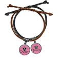 thumbnail image 1 of King Black Word Chess Game Bracelet Double Leather Rope Wristband Couple Set Gift, 1 of 2