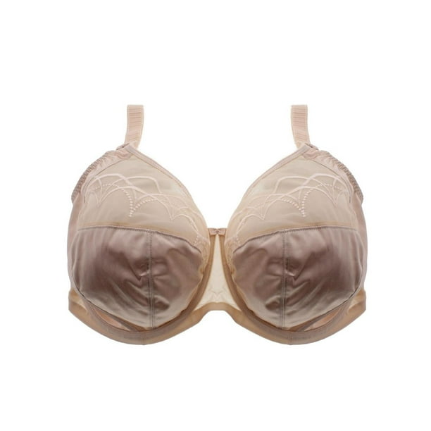 Elomi Elomi Womens Cate Underwire Full Cup Banded Bra, 46F, Latte