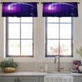 thumbnail image 3 of LALILO Kitchen Curtain Valance Flying With Tail Light Sparkle Rod Pocket Window Curtain 52"x 18" Set of 2, 3 of 5