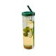 thumbnail image 1 of 700ml Straw Cup Transparent Plastic Water Bottle with Straw Portable Juice Cup Drinking Bottle Grass Green, 1 of 4
