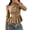 Khaki, variant on Womens Peplum Blazer Stand Collar Long Sleeve Gold Button Tailored Suit Jacket Puff Shoulder Fitted Work Office Business Dressy Elegant Cropped Blazer Top Pink M