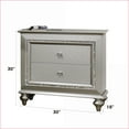 thumbnail image 5 of Kaitlyn Champagne Finish Wooden Nightstand with Drawers, 5 of 5