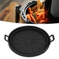 thumbnail image 3 of Fryer Silicone Pot, 2PCS Fryer Silicone Liners Round 21cm Diameter With Handle Fryer Pot Bowl Replacement For Kitchen, 3 of 8