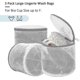thumbnail image 2 of 3pcs Laundry Mesh Bag Bra Wash Bag with Zips, Reusable Washing Machine Bag for Lingerie, Underwear & Delicates, 2 of 4