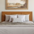thumbnail image 2 of AFI Portland King Sleigh Solid Wood Panel Headboard, Light Toffee, 2 of 7