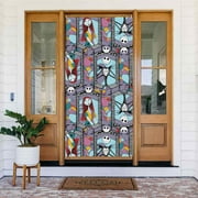 The Nightmare Before Christmas Door Cover Decorated Banner Tapestry Home Decoration Holiday Party Supplies Door Banner Porch Sign Banner 72.8 x 35.4 Inch