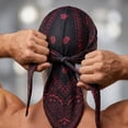thumbnail image 5 of UNLLLL Nylon Elastic Fabric Pirate Hat, Pirate Hat Head Scarf, Fashion Sweat Rags Cap, Pirate Bandana, Motorcycle Helmet Liner Cycling Sports Cap, for Halloween, Bar Events (Red), 5 of 7