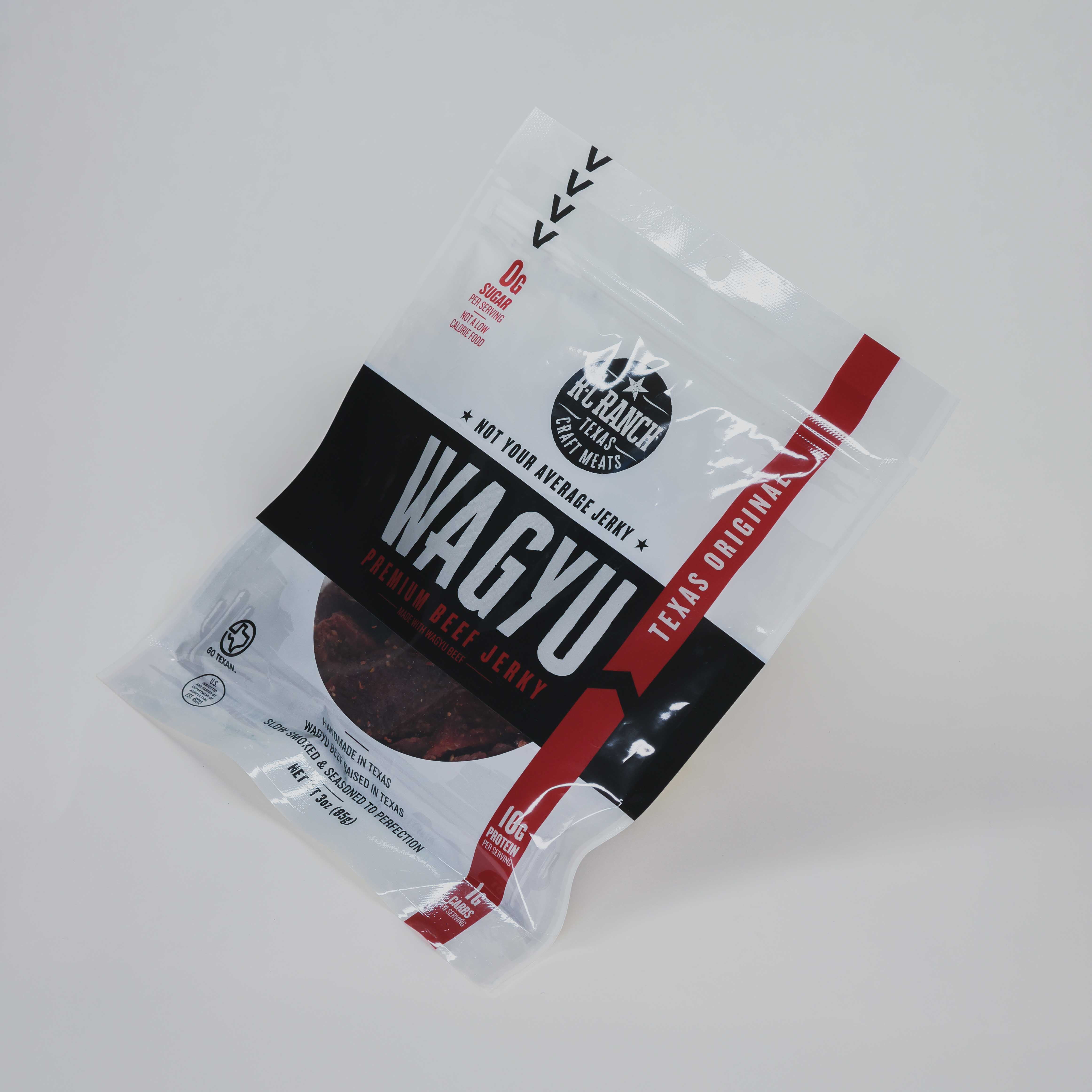 (12 pack) R-C Ranch Wagyu Beef Jerky-Original, 3oz Bag