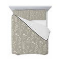 thumbnail image 7 of Quilts Twin Size Bedding Set, Gray Green Flowers Lightweight Quilted Comforter, Spring Summer Farmhouse Botanical Soft Reversible Bedspread Coverlet with Pillow Covers for All Season, 68" x 86", 7 of 7