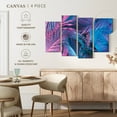 thumbnail image 5 of Elephant Stock Pastel Gradient Palm Leaves Wall Art - Horizontal Multi Panel Canvas - Living Room Wall Decor - Floral And Botanical Multi Panel - Turquoise And Pink Decor - 52" x 32", 5 of 8