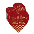 thumbnail image 1 of Inkdotpot Hugs & Kisses From The Wedding Bottle Tag Real Gold Foil Favor Hang Tag 100 Pack, 1 of 6