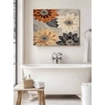 thumbnail image 6 of Burnt Orange Grey Black Flower Wall Art for Living Room,Canvas Picture Wall Decor for Bathroom Bedroom,Spring Floral Botanical Painting Artwork for Office Kitchen Hallway Dining Room Decor 24"x32", 6 of 8