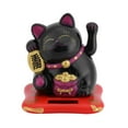 thumbnail image 2 of Waving Cat, Exquisite Workmanship Plastic Solar Luck Cat Fortune Happiness  For Home For Office Display, 2 of 3