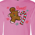 thumbnail image 4 of Inktastic Christmas Sweet Long Sleeve T-Shirt, 4 of 5