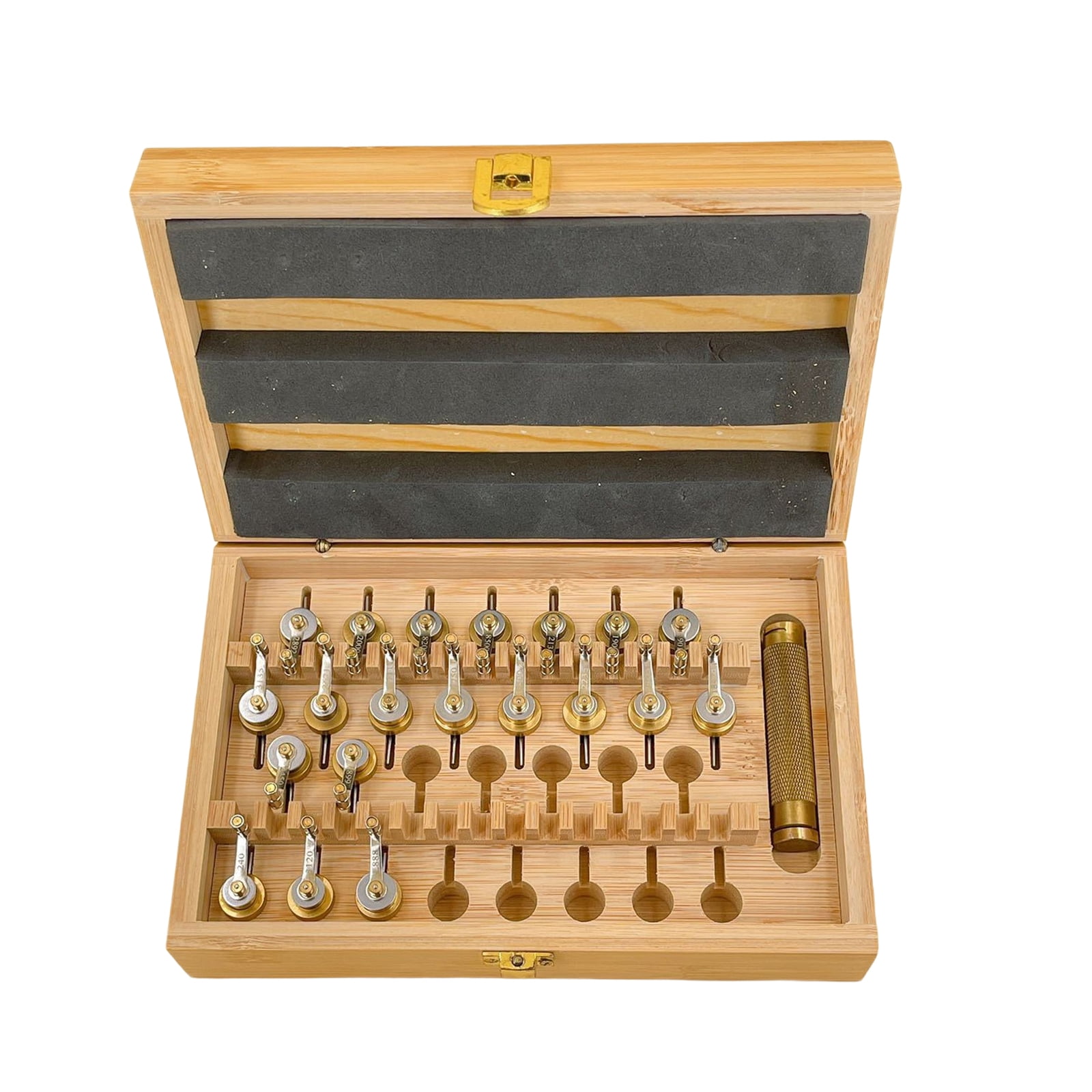 Professional Watch Mainspring Winder Kits Set with 20 Types Models Copper Repair Tool With Case For Watchmakers