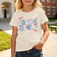 thumbnail image 4 of Boys & Girls Crew Neck Short Sleeve T-Shirts,Comfortable Breathable Casual Tops for Daily Back-to-School Outfits, 4 of 4