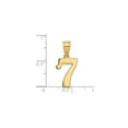 thumbnail image 2 of 14k Yellow Gold Number 7 Pendant Charm for Necklace, Unisex Numerology Jewelry for Luck and Spiritual Style, Polished Seven Symbol for Men and Women, 2 of 4