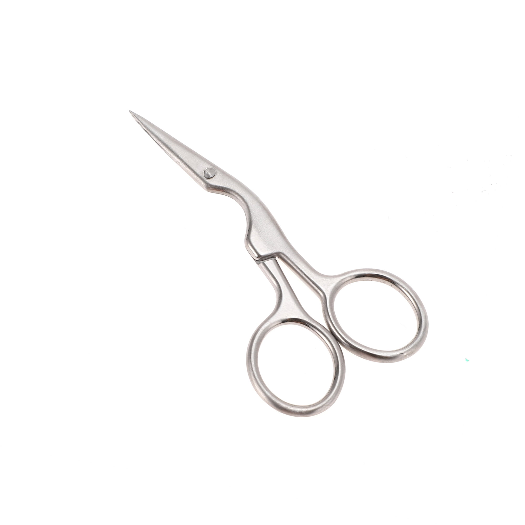 Unique Bargains 1 Pc Wrinkle Free Scissors Facial Hair Bathroom Silver Tone