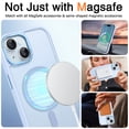 thumbnail image 6 of GAOBAO Magnetic for iPhone 15 Case, Compatible with MagSafe, Drop Protection, 6.1" Metal Camera Frame Translucent Slim Protective Cover for Women Girls, Blue, 6 of 10