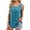 #A- Blue, variant on PFRNLF Flowy Tank Tops for Women Summer Henley Loose Fit Pleated Sleeveless Tunic Tops