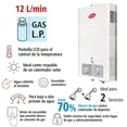 thumbnail image 4 of Calentador instantáneo 12 L Gas L.P. blanco Enerhit, 4 of 6