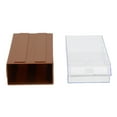 thumbnail image 4 of Stackable Plastic Hardware Parts Storage Boxes Component Screws Tool Box Brown, 4 of 8