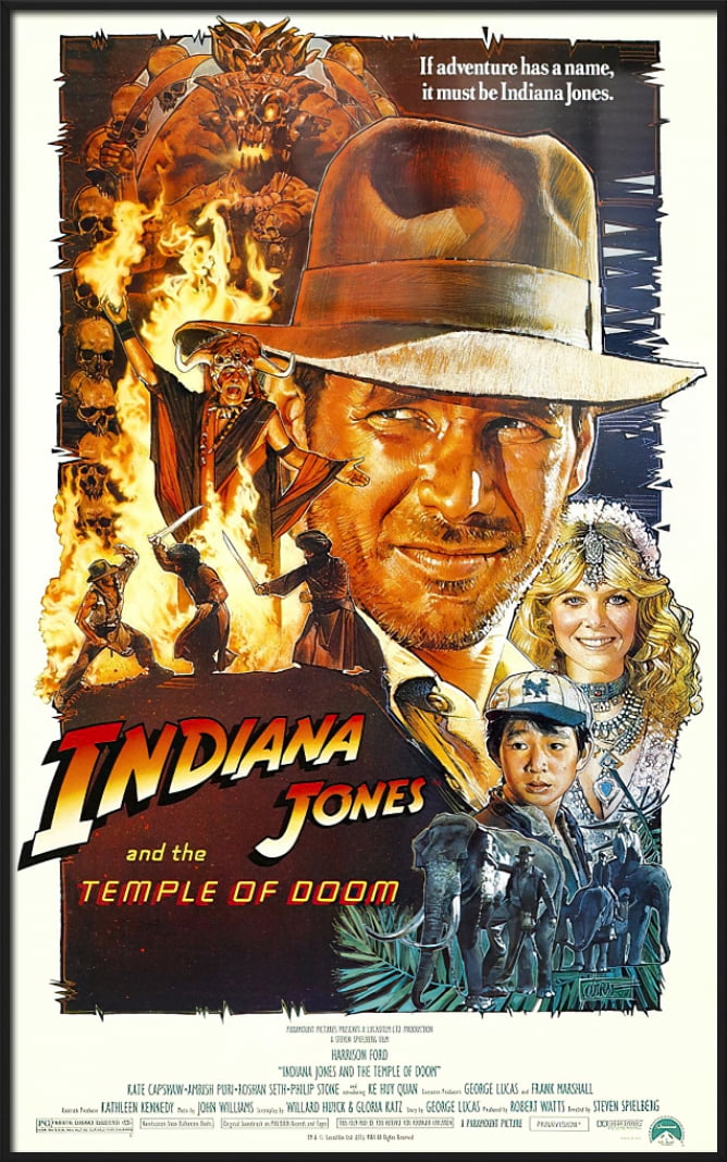 Indiana Jones Movie Poster Canvas Art Print