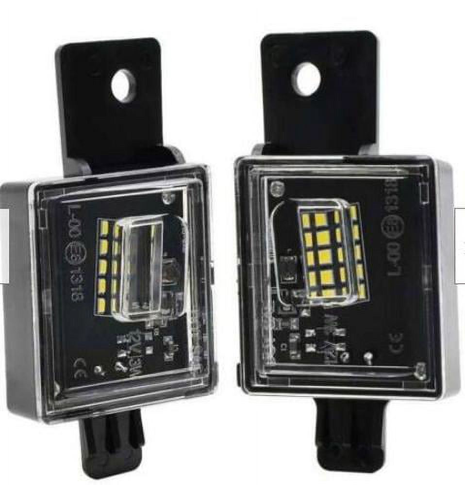 Phyun 2x Plastic White License Plate Lights Fit For 2015-2018 GMC Sierra 2500 3500