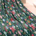 thumbnail image 3 of Dark Green Christmas Ornament Pattern Blanket,Comfortable Soft Flannel Throw Blanket,All Season,Warm Lightweight Blankets for Sofa Bed Couch Living Room Chair,30"x40", 3 of 4
