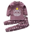 thumbnail image 5 of Gibobby Toddler Boy Clothes Long Sleeve T-Shirt Tops Sweatsuit Pants Sets Fall Winter Baby Boy Clothes(Purple,3-6 Months), 5 of 6