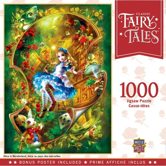 MasterPieces 1000 Piece Jigsaw Puzzle - Alice in Wonderland - 19.25"x26.75"