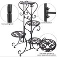 thumbnail image 5 of 31 Inch 4 Tier Stainless Steel Plant Stand Rack，Planter Flower Pot Shelves Garden Display Storage Holder ，Indoor Outdoor Garden Home Decor, 5 of 10