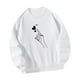 thumbnail image 2 of Sudadera de cuello redondo para mujer, sudadera con cuello redondo, ropa de otoño estampada, jersey M, 2 of 9