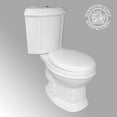 Renovators Supply White Dual Flush Round Corner Toilet