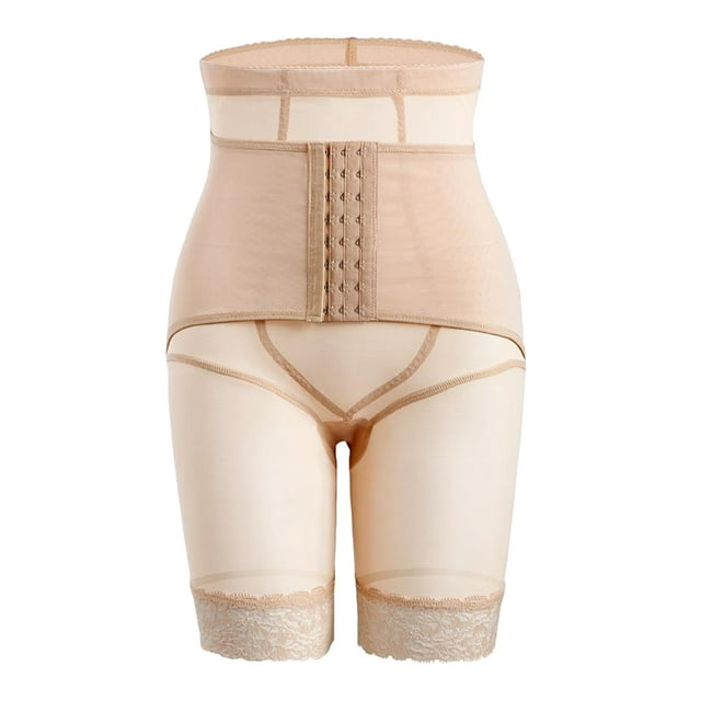 Bragas levantadoras de glúteos de encaje bragas formadoras Control de barriga pantalones cortos ropa interior mejora de Control Boyshort para mujeres Beige XXL Macarena Ropa interior de mujer Butt Lifter