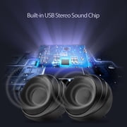 Adesso Xtream S4 USB-Powered Desktop Computer Speaker with Dynamic Sound - 5W x 2 - Works with Zoom, Microsoft Team, Skype, Webex and Google Meet