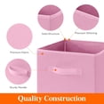thumbnail image 3 of Cubos de almacenamiento Lifewit, 12 paquetes de 28 x 28 x 28 cm, tela rosa, 3 of 7