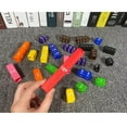 thumbnail image 4 of 51 Pack Arc-en-Ciel Fraction Blocs Tour Cube Math Kit d'Éducation pour les Enfants, 4 of 9