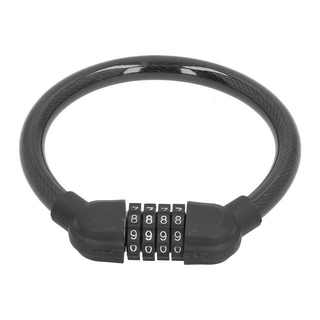 Cable De Bloqueo De Bicicleta De Alta Seguridad, Candados De Cable De Bicicleta Con Número De 4 Dígitos, Ciclismo Al Aire